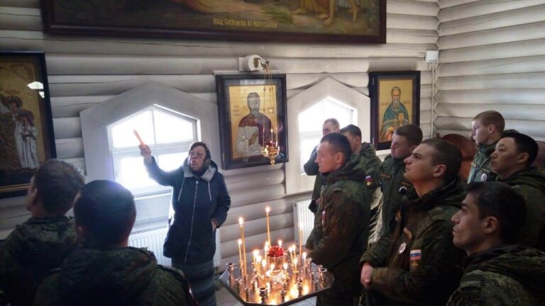 Военнослужащие Регионального управления военной полиции посетили монастырь на Ганиной яме